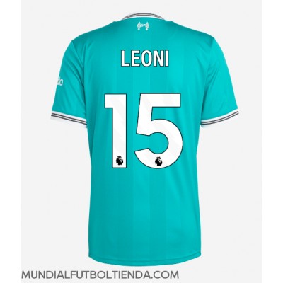 Camiseta Liverpool Giovanni Leoni #15 Tercera Equipación Replica 2025-26 mangas cortas Camiseta Liverpool Giovanni Leoni #15 Tercera Equipación Replica 2025-26 mangas cortas